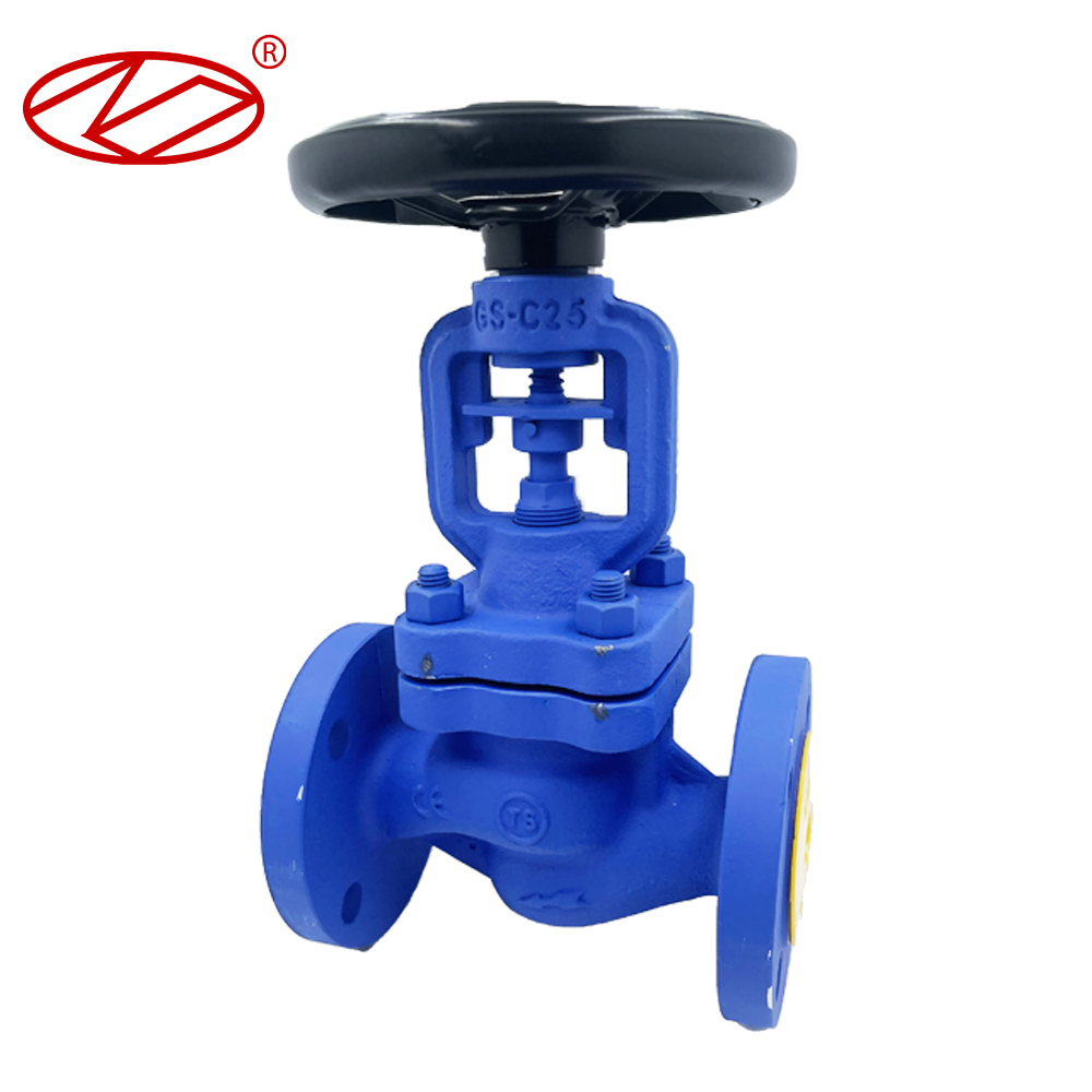 铸钢德标波纹管法兰截止