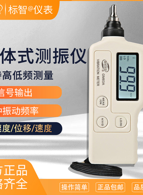标智数字一体式测振仪GM63A测振仪振动测量仪机械故测震仪测震笔