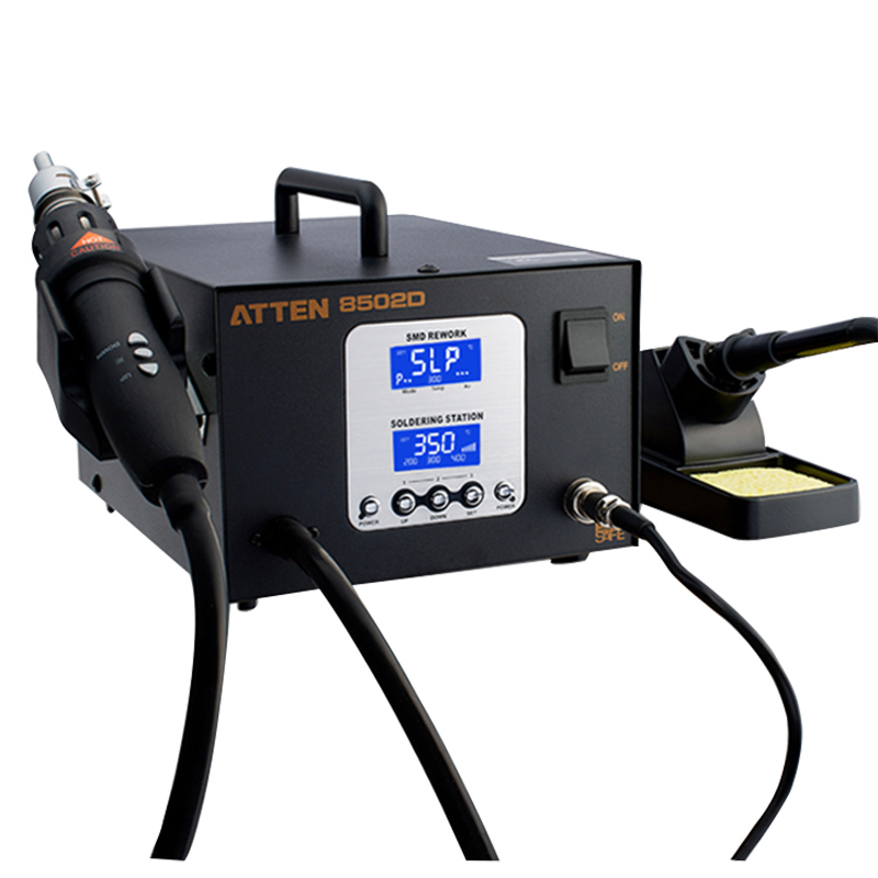 安泰信AT8502D二合一智能无铅拆焊返修台热风枪焊台拆焊台电烙铁