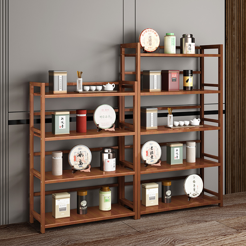 茶桌边架子置物叶收纳柜