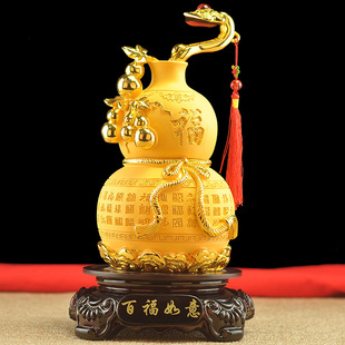 招财百福如意家居家居客厅酒柜装 葫芦摆件 饰品乔迁开业礼品
