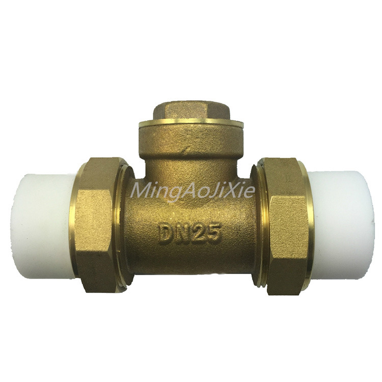 全铜分单向止回阀寸卧式