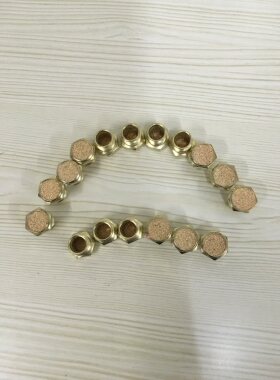 SLM-01/02/03/04/06/10 分 1寸 全半铜电磁阀用平头消声器