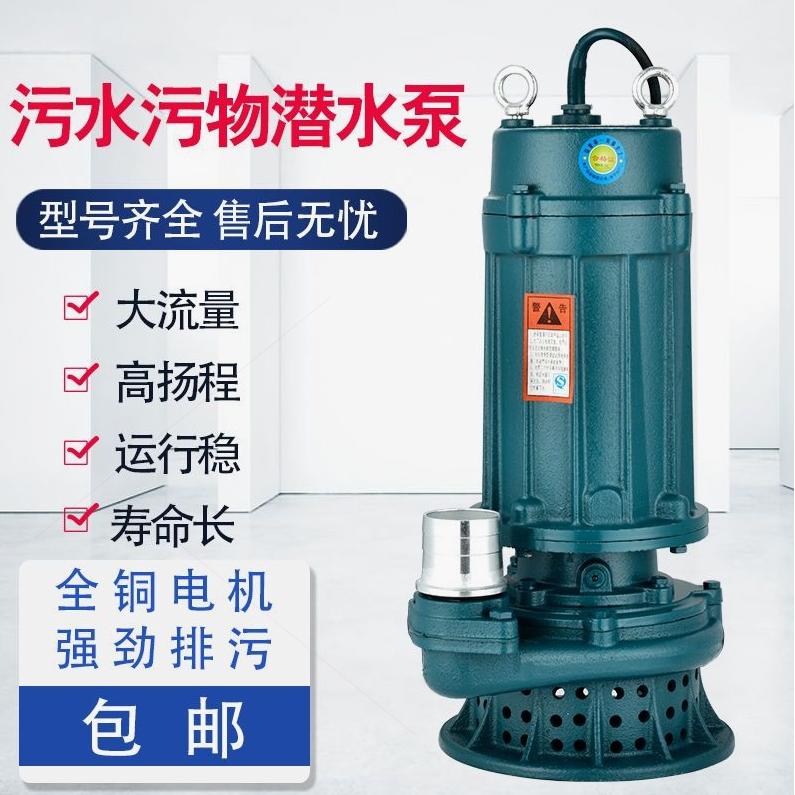 德国进口高扬程污水泵220V/380V家用无堵塞排污泵化粪池专用排污
