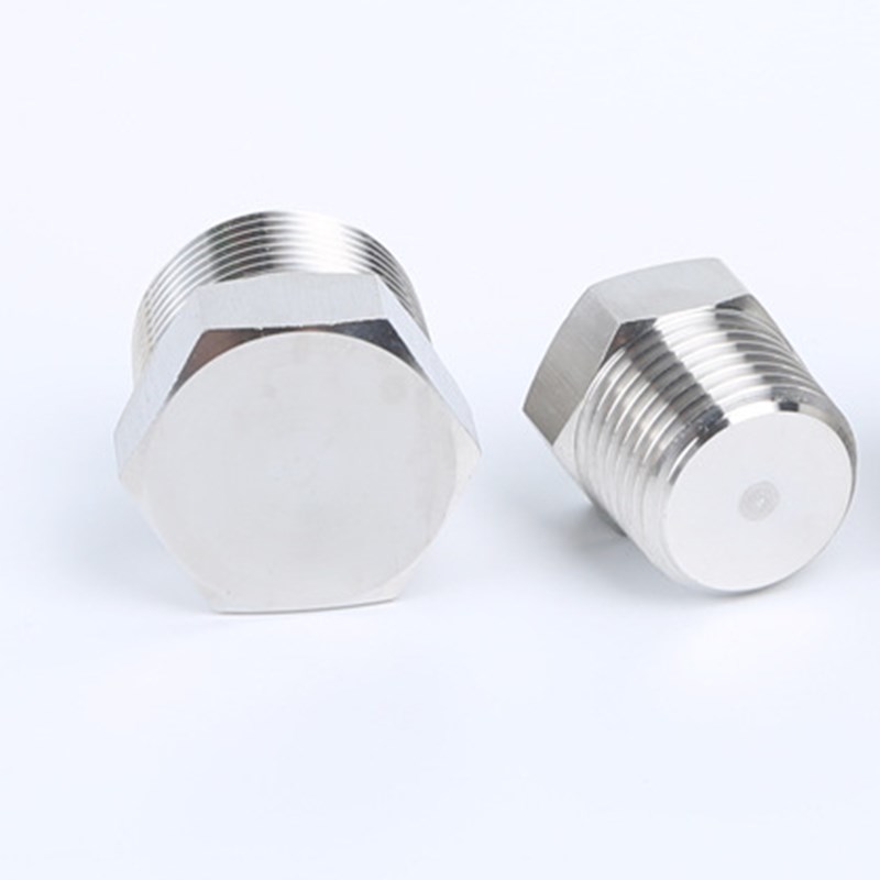 不锈钢堵头外六角锥螺纹