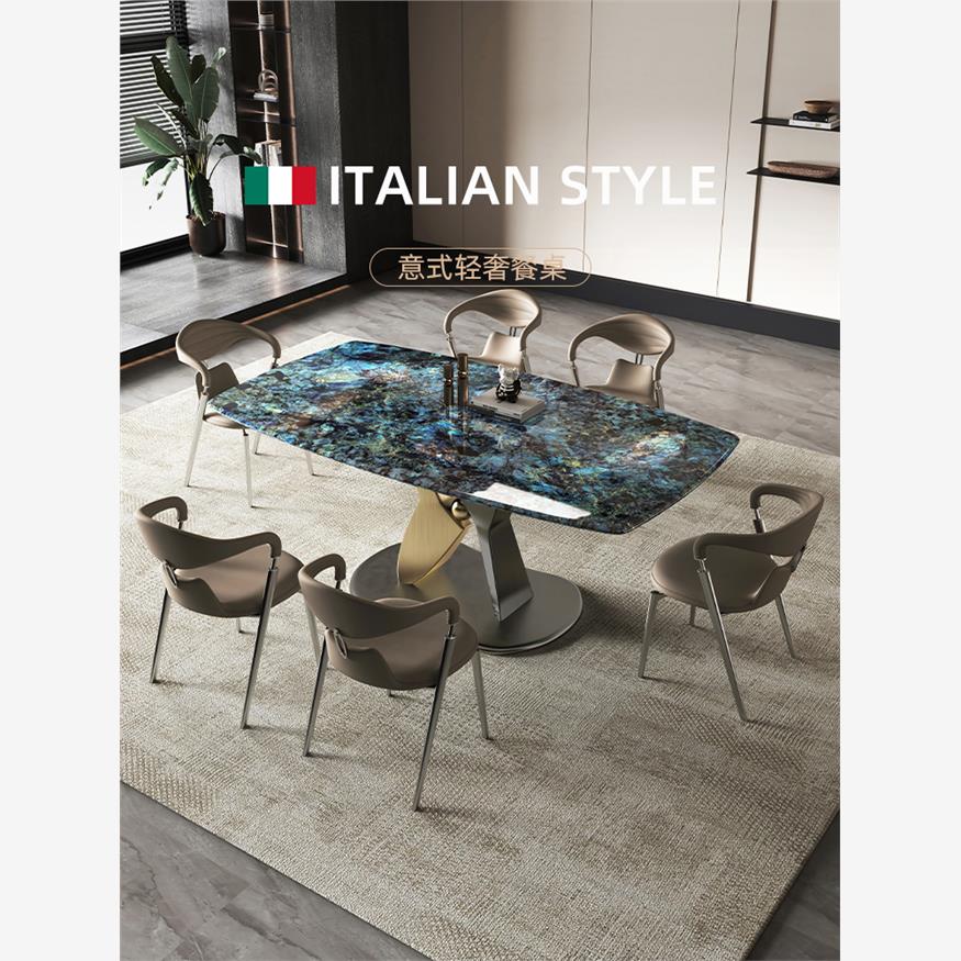 simmons席梦思大理石餐桌轻