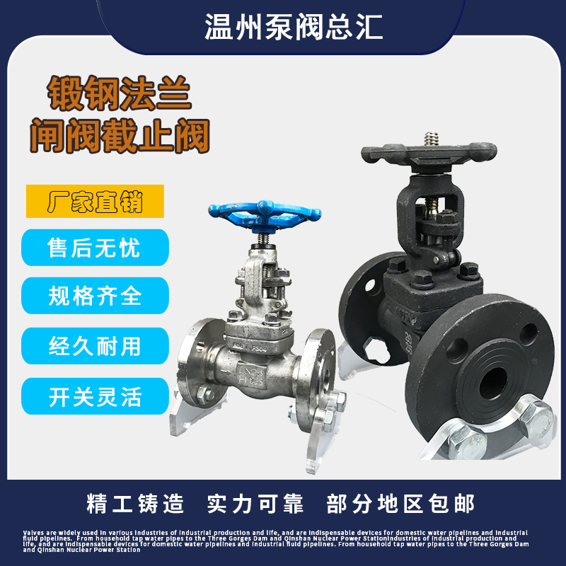 锻钢法兰截止阀闸铸不锈