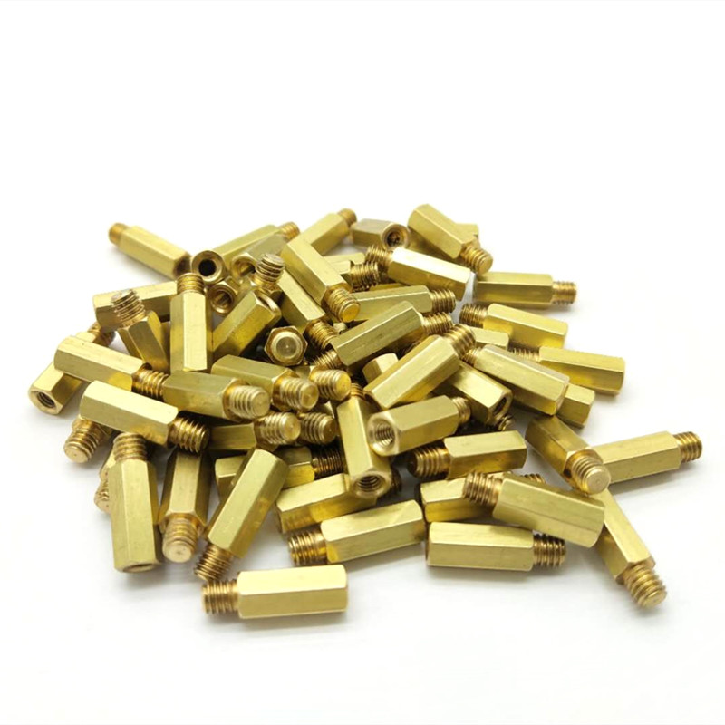 铜柱六角螺隔离对边外牙