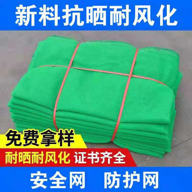 建筑外架安全网阻燃密目网电梯防坠网工地脚手架防护网绿色盖郑州