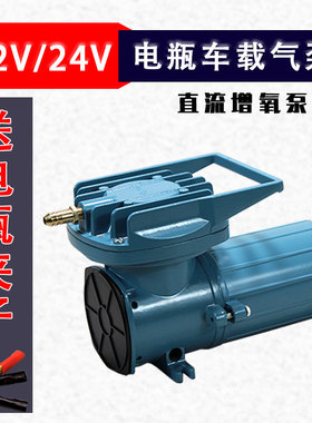 日生MPQ12V/24V电瓶车载运输大功率户外钓鱼打氧机充氧气泵增氧机