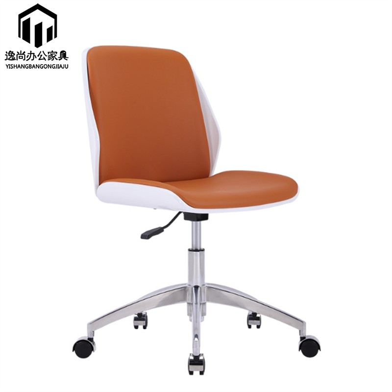 北欧办公椅简约实木皮质会议椅无扶手升降转椅学生宿舍电脑椅定制
