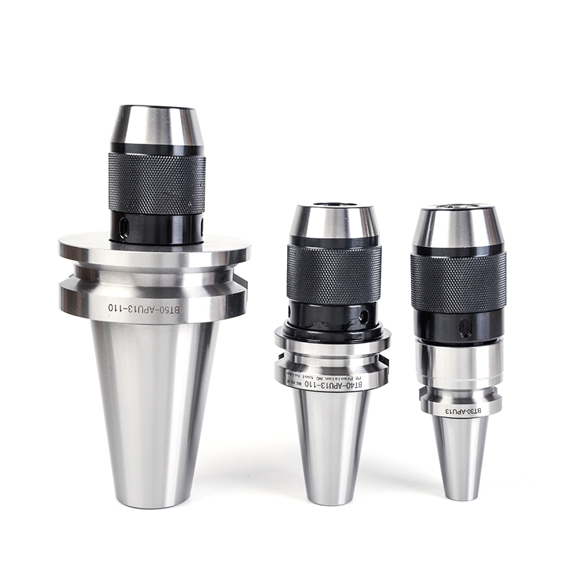 BT40/50-APU08/13/16加工中心自锁紧钻夹头一体式自紧钻夹头刀柄