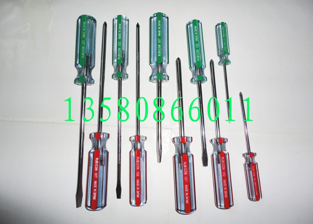 正品日本罗宾汉RUBICON螺丝批6X300mm（-）螺丝刀起子107-12