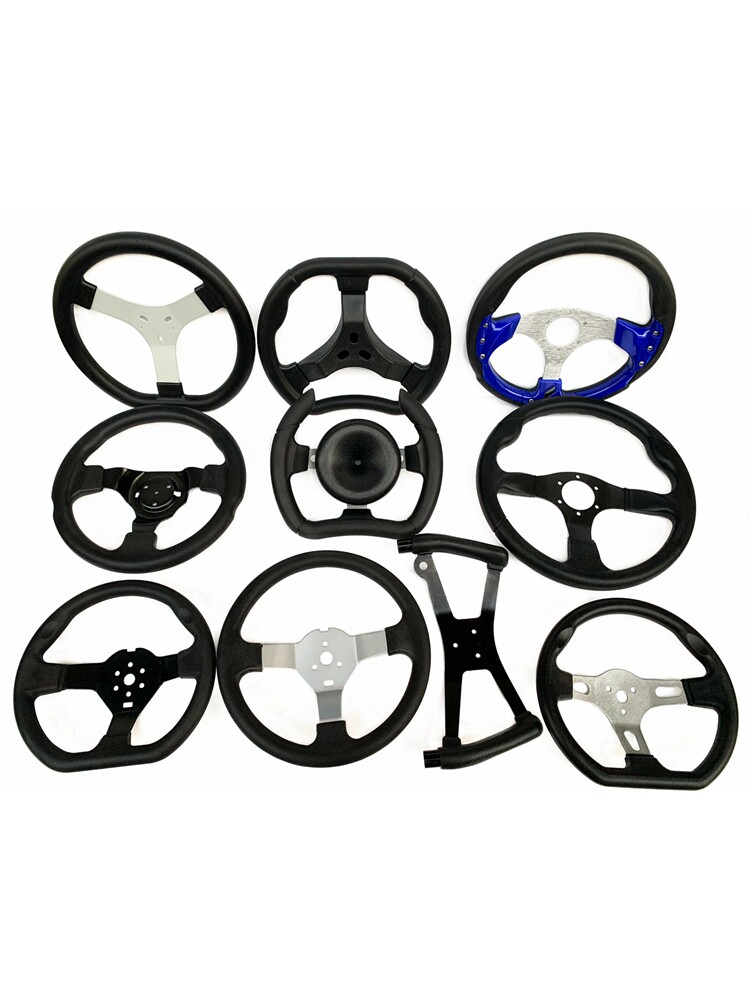 自制改装漂移卡丁车方向盘 四轮卡丁车车转向盘 直径27厘米方向盘