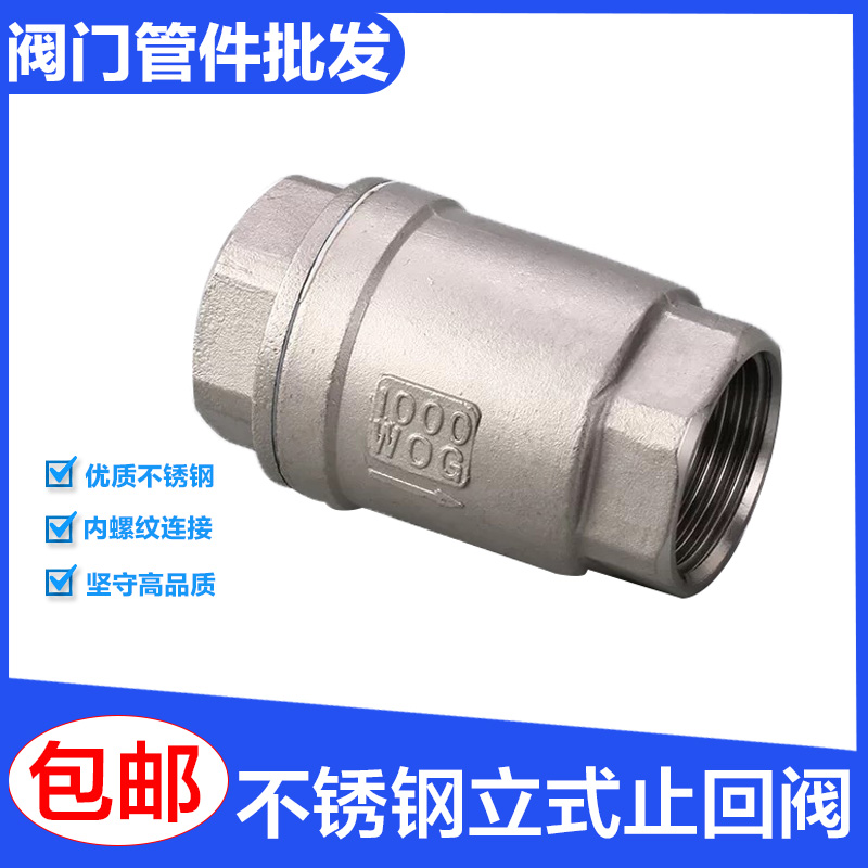 不锈钢止回阀立式弹簧单
