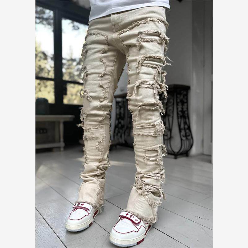 men's stretch straight jeans - Taobao product photo 4
