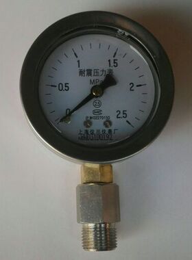 仪川压力表 2.5mpa正面表盘外壳直径68.7背后直径62 螺纹直径16.4
