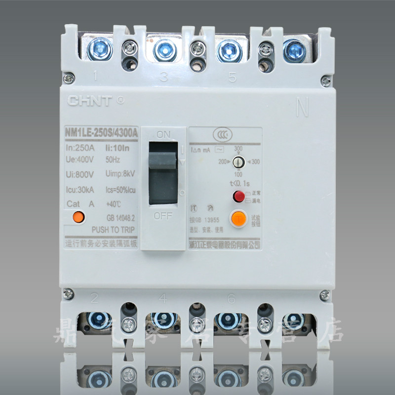 正泰 漏电保护器 漏保触电开关 NM1LE-125s/250S/4300 125A-250A*