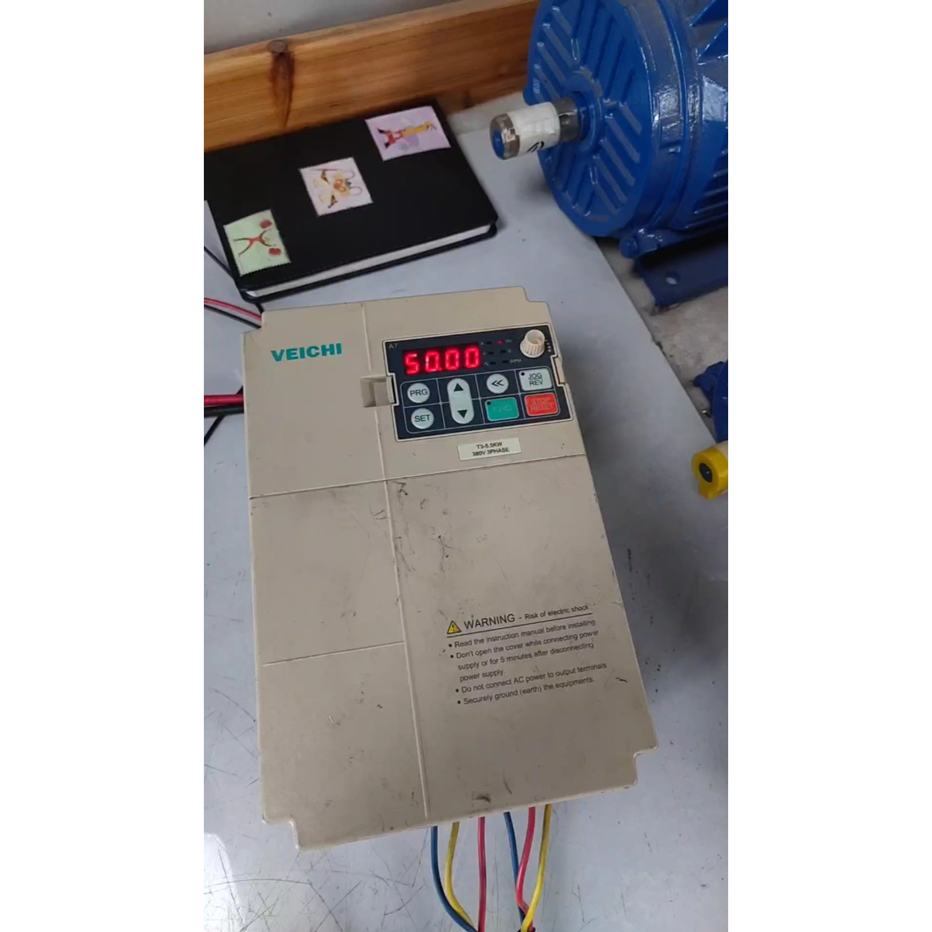 （议价）伟创变频器5.5KW，AC80C-T3-5R5C，成色如图，