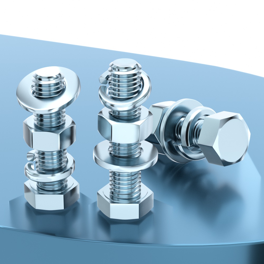 级碳钢铁镀锌外六角螺栓