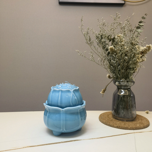 饰 创意小型流水摆件招财办公室桌面茶空间简约莲花百搭家居客厅装