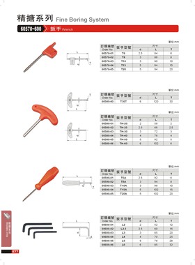 正品台湾精展扳手60570-600-T6-T8-T10-T15-T20