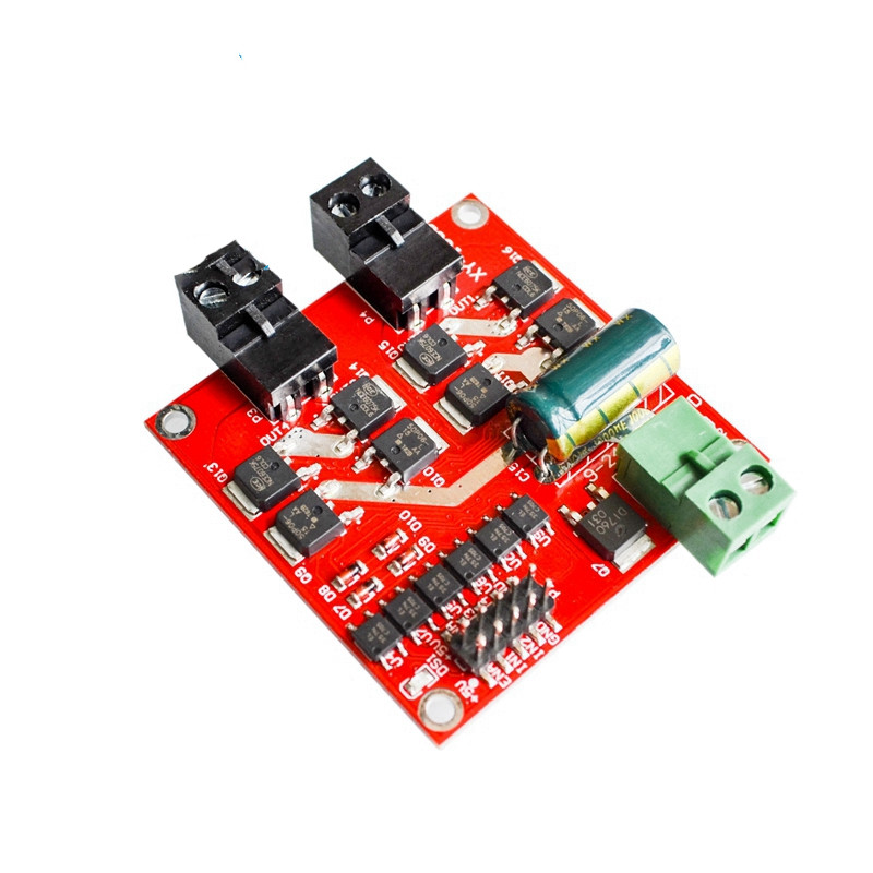 7A/160W双路直流电机驱动模块大功率工业级正反转PWM调速L298逻辑