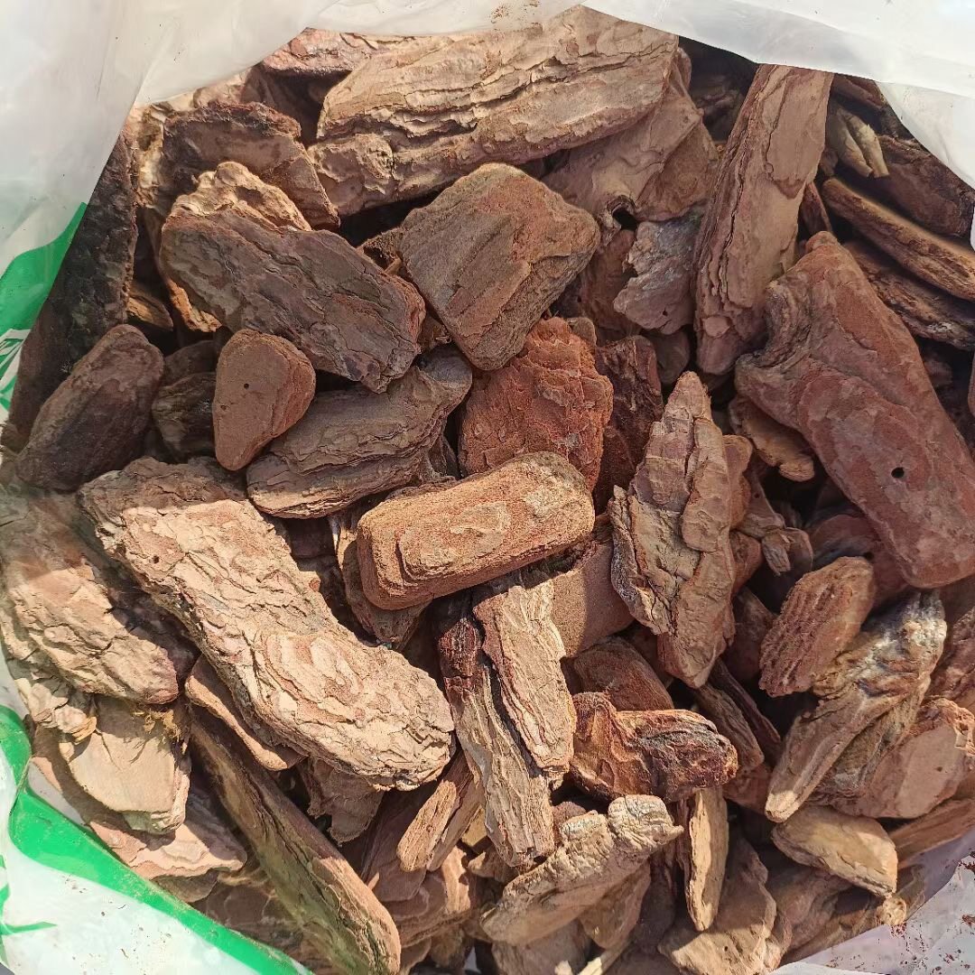 广东松树皮松鳞袋装树池穴有机覆盖物园林绿化打磨抛光棕褐色