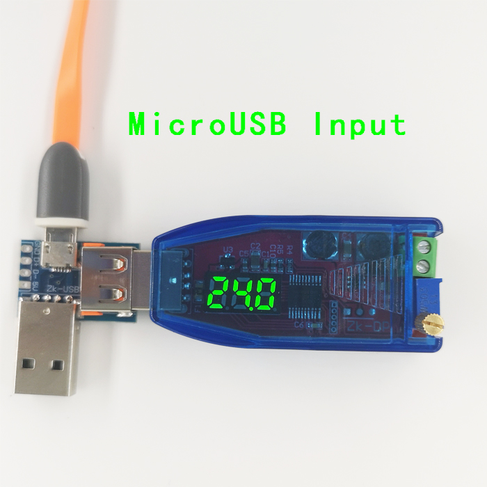 USB转接板USB公头转母头转microUSB转header 4P 2.54mm直插 USB3