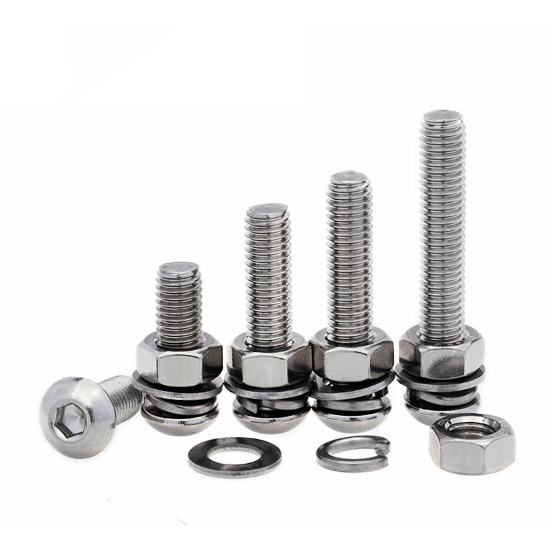 不锈钢圆头内六角螺栓丝