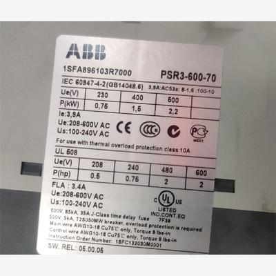 PSR3-600-70  全新ABB软启动器，全新原装正品，议价
