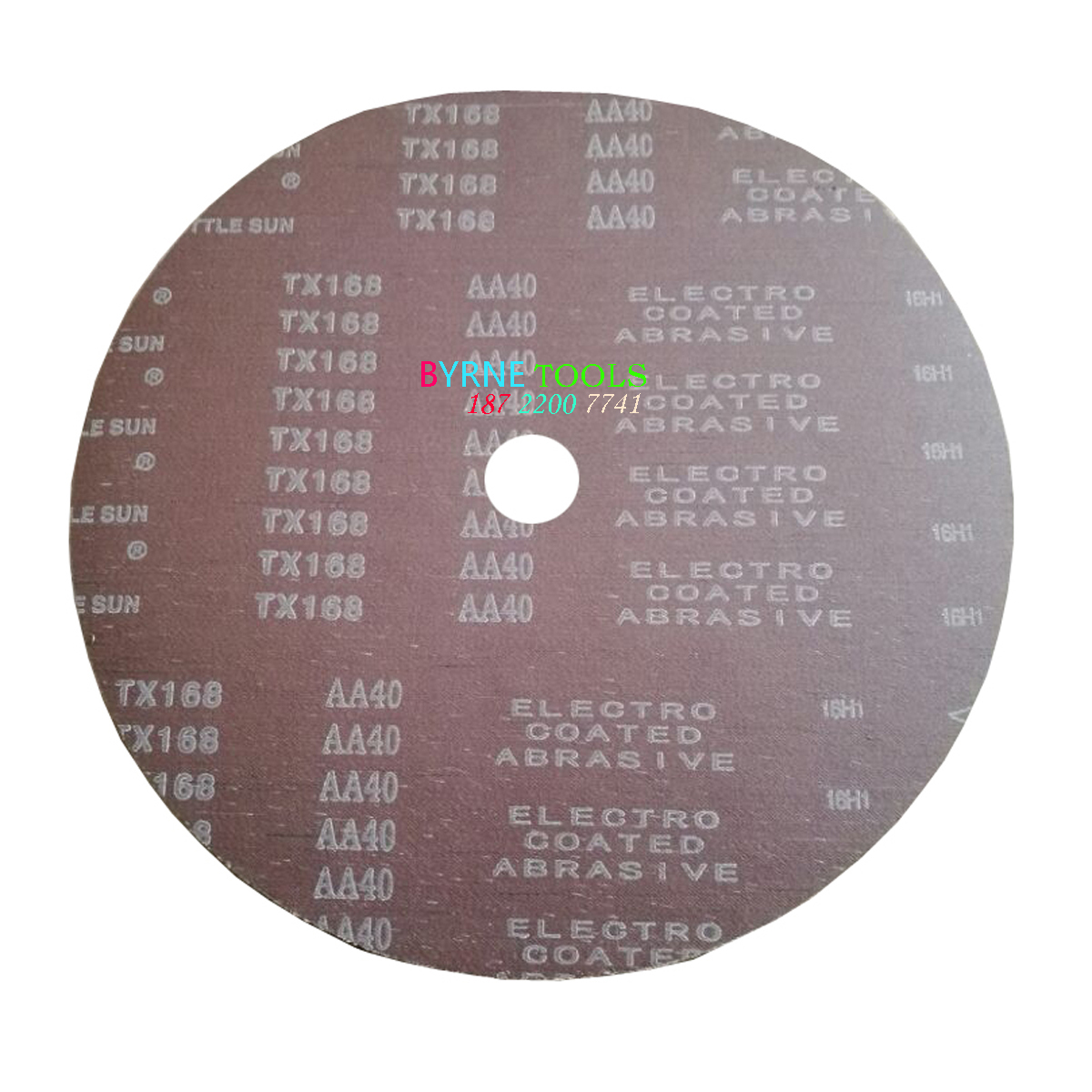 小太阳TX168圆形砂布 钢板打磨 350*40MM 40#太阳砂布圆片 打磨片