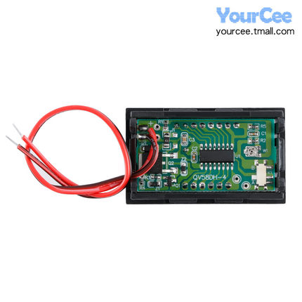 电动车电量表12V24V72V84V数显电瓶蓄电池电压电量表 红/绿/蓝色*