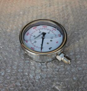 定制 直径75mm 直径80mm不锈钢耐震压力表 压力100mpa 14000psi