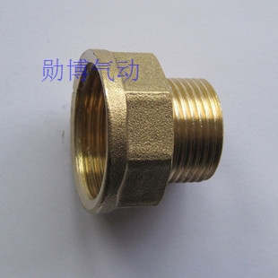 铜接头 变径直接 内外丝接头 大小头直接 内丝4分外丝3分 4-3