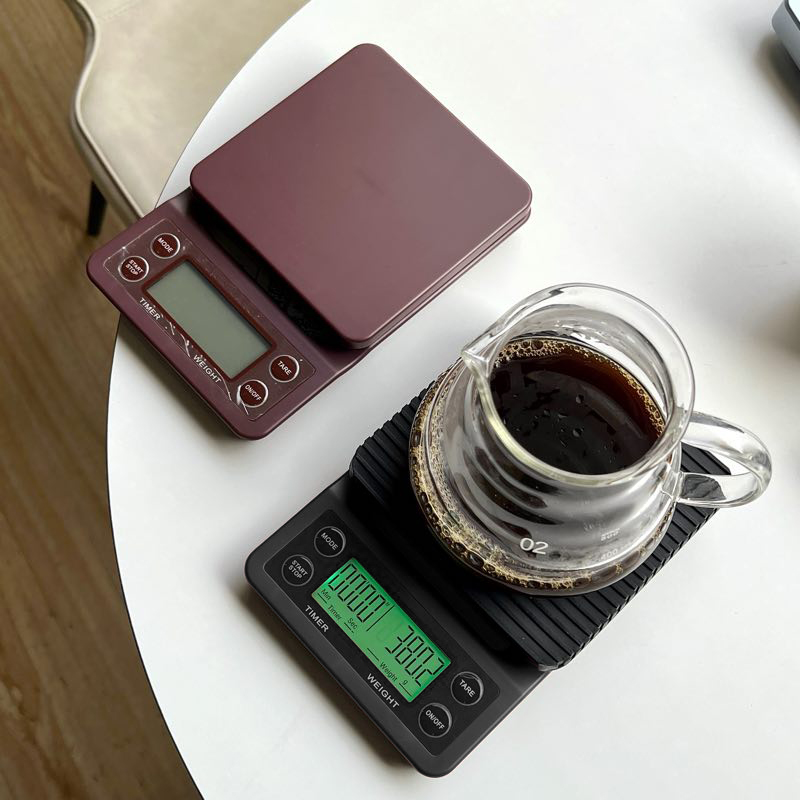 手冲单品咖啡电子称吧台