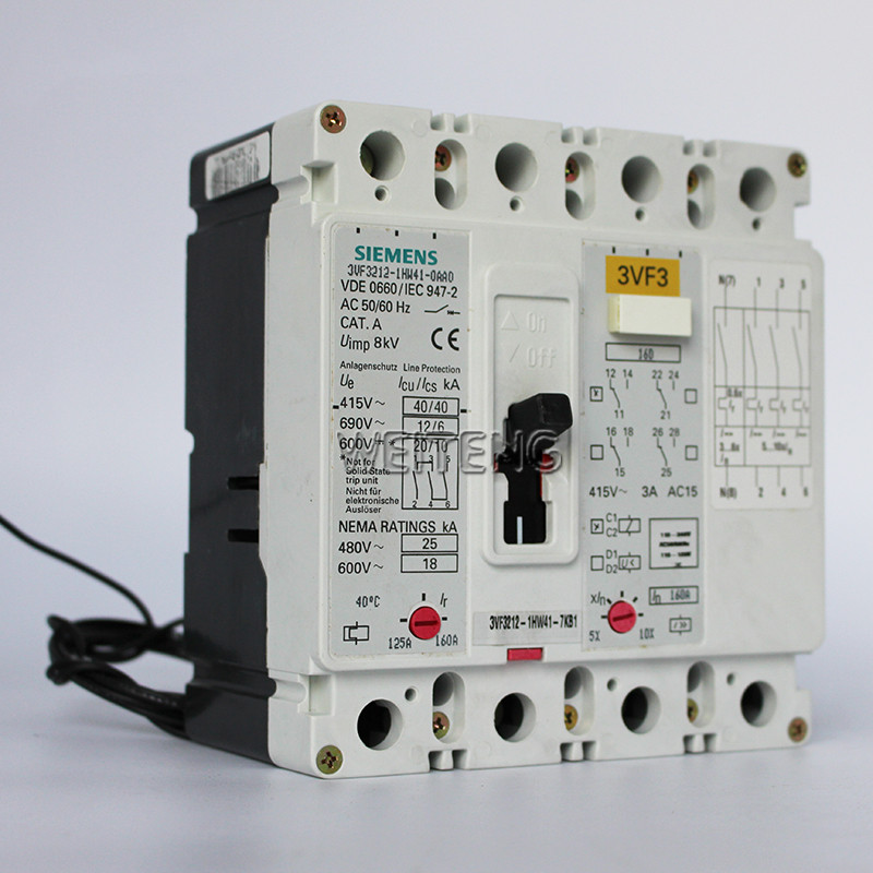 询价西门子3VF3212-1HW41-7KB1 塑壳断路器 4P三相四线 160A 空气