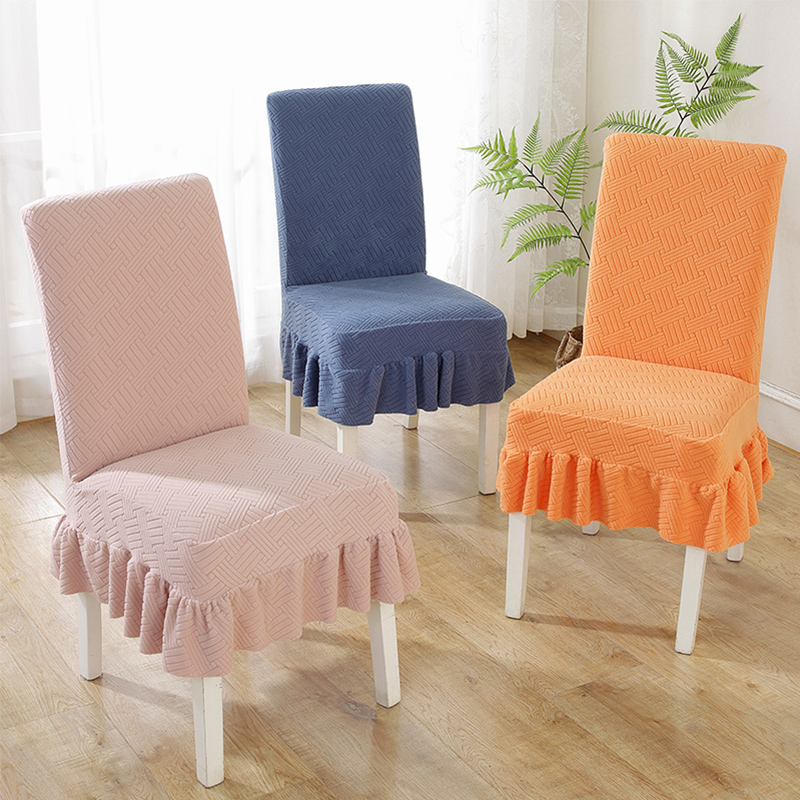 餐桌椅套通用餐椅套家用椅子套罩凳子套万能靠背一体座椅套垫套装