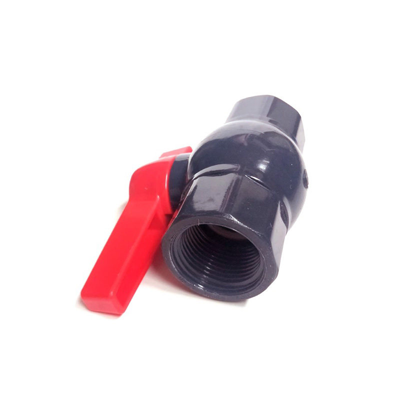 PVC管件球阀开关塑料螺纹内丝口25单柄八角20分管给水管50国标110