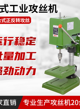 攻丝机重型台式攻牙机SWJ12LS16工业家用小型三相单相电动台式