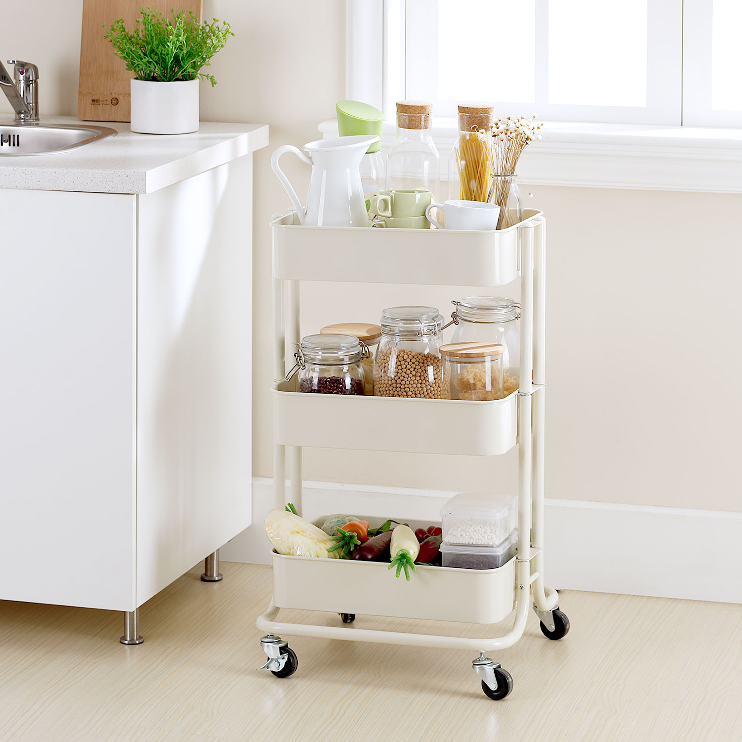 家用置物架储多层收纳车