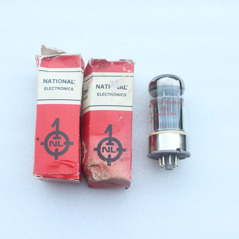 全新NATIONAL 6080 双圆环直代6AS7/6N5P电子管 100元/只
