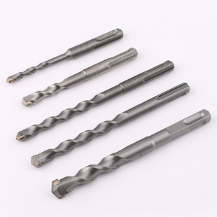 加长电锤冲击钻头打孔穿墙钻头圆柄多功能打孔锤头方柄四坑混泥土