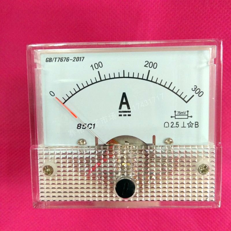 85c1 100A50a 150A 200A 250A 300A/75mv直流电流表安培DC指针表