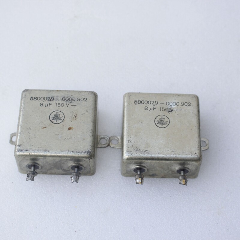 西电金钟8UF150V发烧蜡油胆机电容自带固定架实测7.1UF-9UF左右
