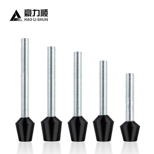 M10 快速夹具胶头螺杆夹钳胶头螺丝压紧器橡胶压头耐温防震夹头M8