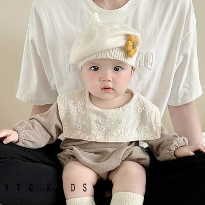 ins婴儿贝雷帽春秋薄款可