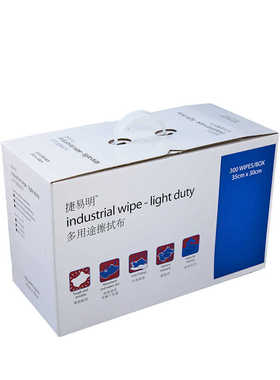 捷易明擦拭布FB262蓝色除尘布印刷制版实验室仪器清洁模具玻璃