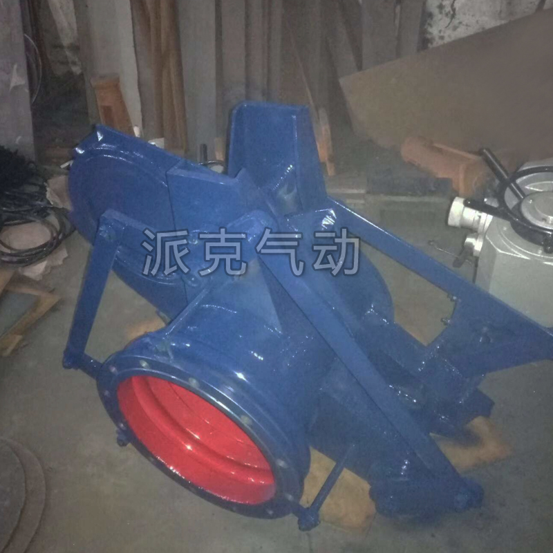 铸钢电动盲板阀大型法兰