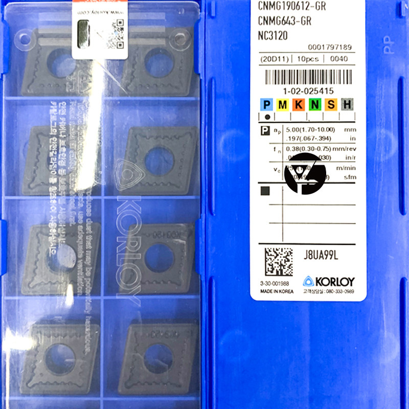 韩国克洛伊 数控刀片 CNMG190608/190612/190616-GR NC3120